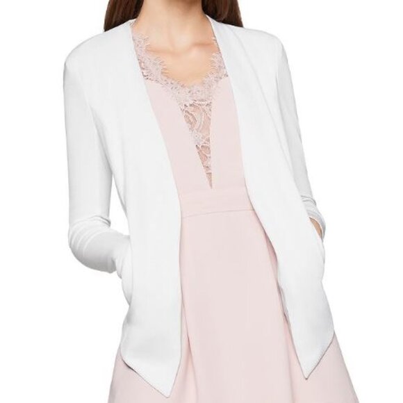 BCBGeneration Tuxedo Blazer Jacket SZ M GUC in 'Optic White' - Picture 1 of 11